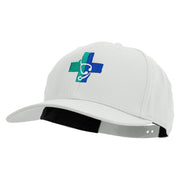 Medical Logo Embroidered Solid Cotton Twill Pro Style Cap