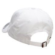 Officially Licensed United States Navy Seabees Unstructured Low Profile 6 panel Cotton Cap - White OSFM