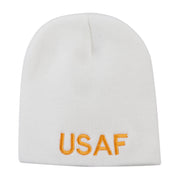 US Air Force Military Embroidered Short Beanie