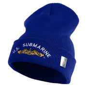 Golden US Submarine Logo Embroidered 12 inch Cuffed Knit YP Long Beanie