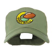 American Football Field and Ball Embroidered Cap