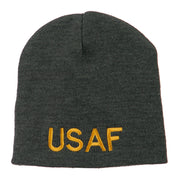 US Air Force Military Embroidered Short Beanie