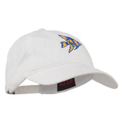 Angel Fish Embroidered Washed Dyed Cap