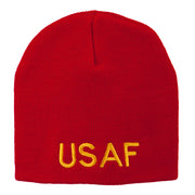 US Air Force Military Embroidered Short Beanie