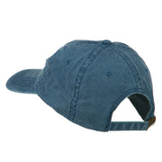 American Flag Embroidered Washed Cap