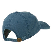 American Flag Embroidered Washed Cap