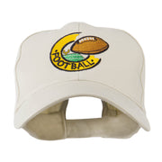 American Football Field and Ball Embroidered Cap