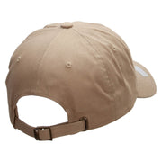 Officially Licensed United States Navy Seabees Unstructured Low Profile 6 panel Cotton Cap - Khaki OSFM