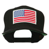 White American Flag Wool Blend Prostyle Patched Cap