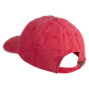 Trainer Red Monster Hunter Patched Unstructured Pigment Dyed Cotton Cap - Red OSFM