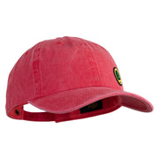 Trainer Red Monster Hunter Patched Unstructured Pigment Dyed Cotton Cap - Red OSFM