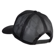 U.S. Air Force Retired Blue Patched Solid Cotton Twill Mesh Prostyle Cap - Black OSFM