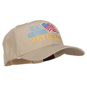 Wording of US Air Force Veteran with Flag Patched Pro Cap