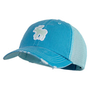 American Moose Patched Low Profile Special Cotton Mesh Cap - Aqua OSFM