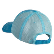 American Moose Patched Low Profile Special Cotton Mesh Cap - Aqua OSFM