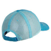 American Moose Patched Low Profile Special Cotton Mesh Cap - Aqua OSFM