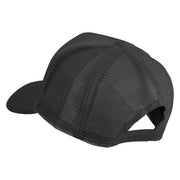 Scuba Hair Don't Care Patched Summer Foam Mesh Trucker Cap - Black OSFM