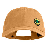 Trainer Red Monster Hunter Patched Unstructured Pigment Dyed Cotton Cap - Gold OSFM