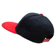 NASA Patched Brushed Cotton Twill High Profile Extra Size Cap - Black-Red OSFM