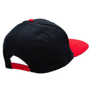 NASA Patched Brushed Cotton Twill High Profile Extra Size Cap - Black-Red OSFM