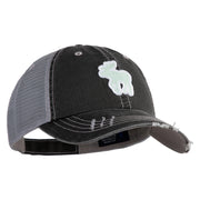American Moose Patched Low Profile Special Cotton Mesh Cap - Black OSFM