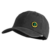 Trainer Red Monster Hunter Patched Unstructured Pigment Dyed Cotton Cap - Black OSFM