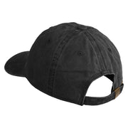 Trainer Red Monster Hunter Patched Unstructured Pigment Dyed Cotton Cap - Black OSFM