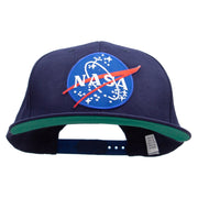 NASA Patched Brushed Cotton Twill High Profile Extra Size Cap - Navy OSFM