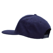 NASA Patched Brushed Cotton Twill High Profile Extra Size Cap - Navy OSFM