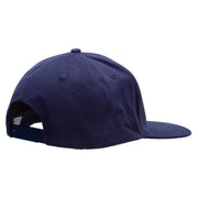 NASA Patched Brushed Cotton Twill High Profile Extra Size Cap - Navy OSFM