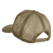 U.S. Air Force Retired Blue Patched Solid Cotton Twill Mesh Prostyle Cap - Khaki OSFM