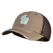 American Moose Patched Low Profile Special Cotton Mesh Cap - Khaki-Brown OSFM