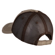 American Moose Patched Low Profile Special Cotton Mesh Cap - Khaki-Brown OSFM