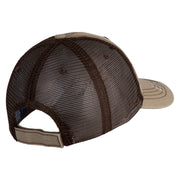 American Moose Patched Low Profile Special Cotton Mesh Cap - Khaki-Brown OSFM