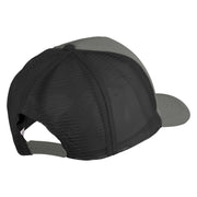Scuba Hair Don't Care Patched Summer Foam Mesh Trucker Cap - Grey Black OSFM