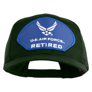 U.S. Air Force Retired Blue Patched Solid Cotton Twill Mesh Prostyle Cap - Dark Green OSFM