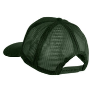 U.S. Air Force Retired Blue Patched Solid Cotton Twill Mesh Prostyle Cap - Dark Green OSFM