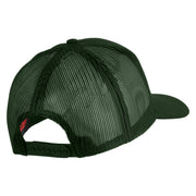 U.S. Air Force Retired Blue Patched Solid Cotton Twill Mesh Prostyle Cap - Dark Green OSFM