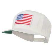 White American Flag Wool Blend Prostyle Patched Cap