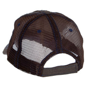 Bull Face Heat Transfer Low Profile Special Cotton Mesh Cap