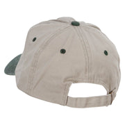 Poker Spade Clubs Diamond Logo Heat Transfer Pigment Dyed Wash Cap - Khaki-Green OSFM