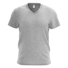 Men's V-Neck T-Shirt - Heather-Grey S