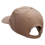 5 Panel Unstructured Cap Cotton Twill Cap - Khaki OSFM