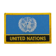 Asia and Australia Flag Name Embroidered Patch