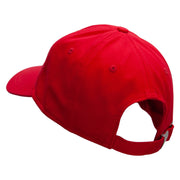 5 Panel Unstructured Cap Cotton Twill Cap - Red OSFM