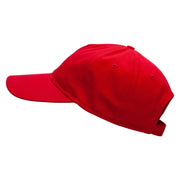 5 Panel Unstructured Cap Cotton Twill Cap - Red OSFM