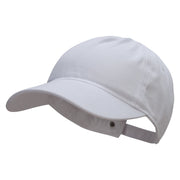 5 Panel Unstructured Cap Cotton Twill Cap - White OSFM