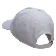 5 Panel Unstructured Cap Cotton Twill Cap - White OSFM