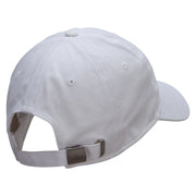 5 Panel Unstructured Cap Cotton Twill Cap - White OSFM