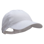 5 Panel Unstructured Cap Cotton Twill Cap - White OSFM